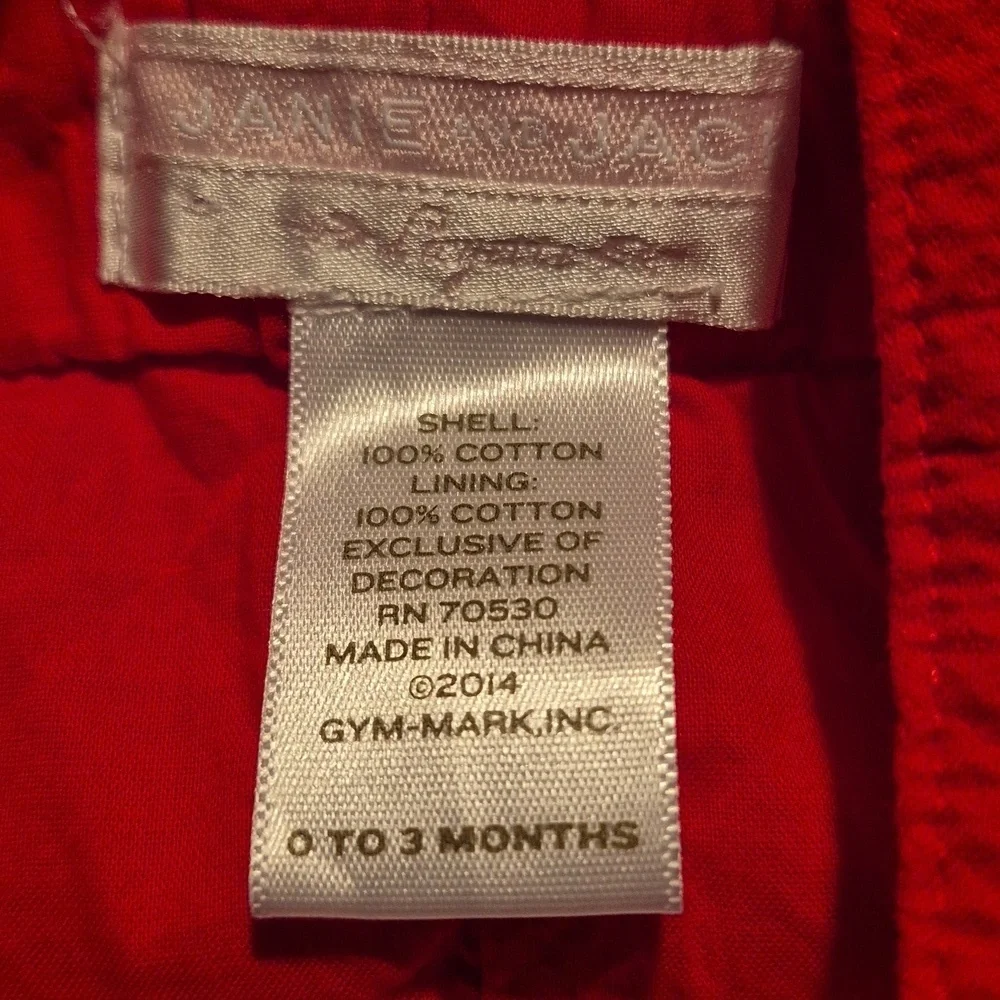 Janie and Jack girls size 0-3 months Layette watermelon bubble romper 2014 VGUC - Picture 5 of 5